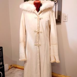 NWOT faux shearling long coat, GORGEOUS!!!